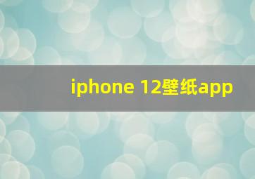 iphone 12壁纸app